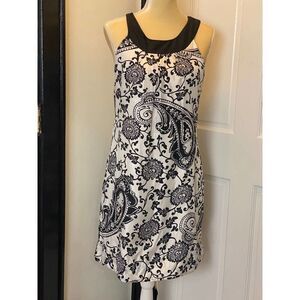White House Black Market Silk Floral Print Dress - Size 6